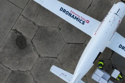 Dronamics cargo drone > Dassault Systemes